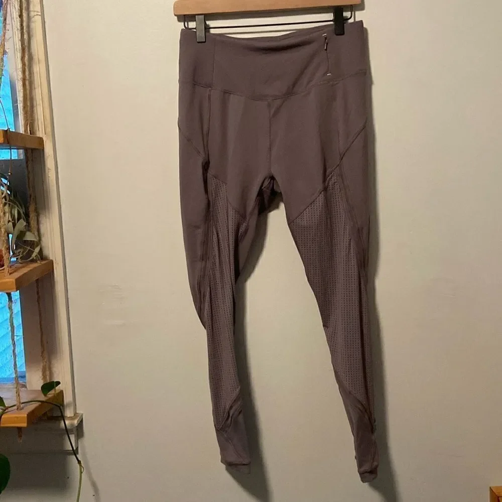 CALIA by Carrie Underwood Purple Essential Mesh Crop Leggings Size Medium
